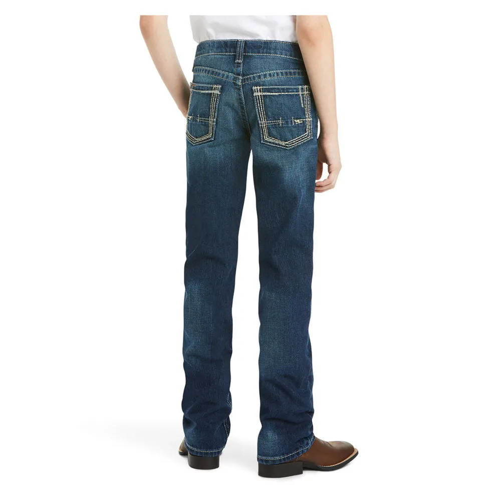 10018338 Ariat Boys B5 Slim Fit Boundary Stackable Straight Leg Jean