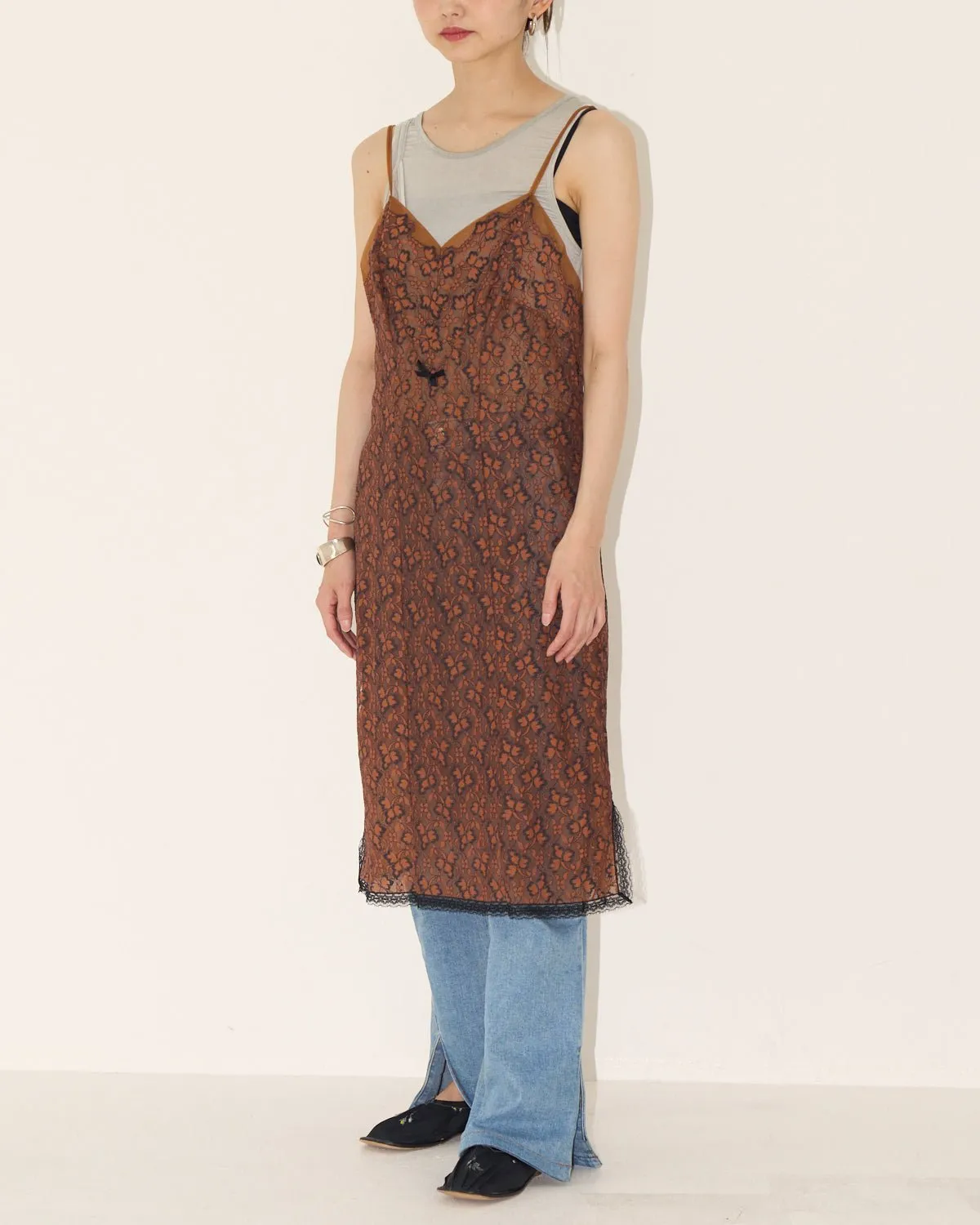 60s perlon slip dress
