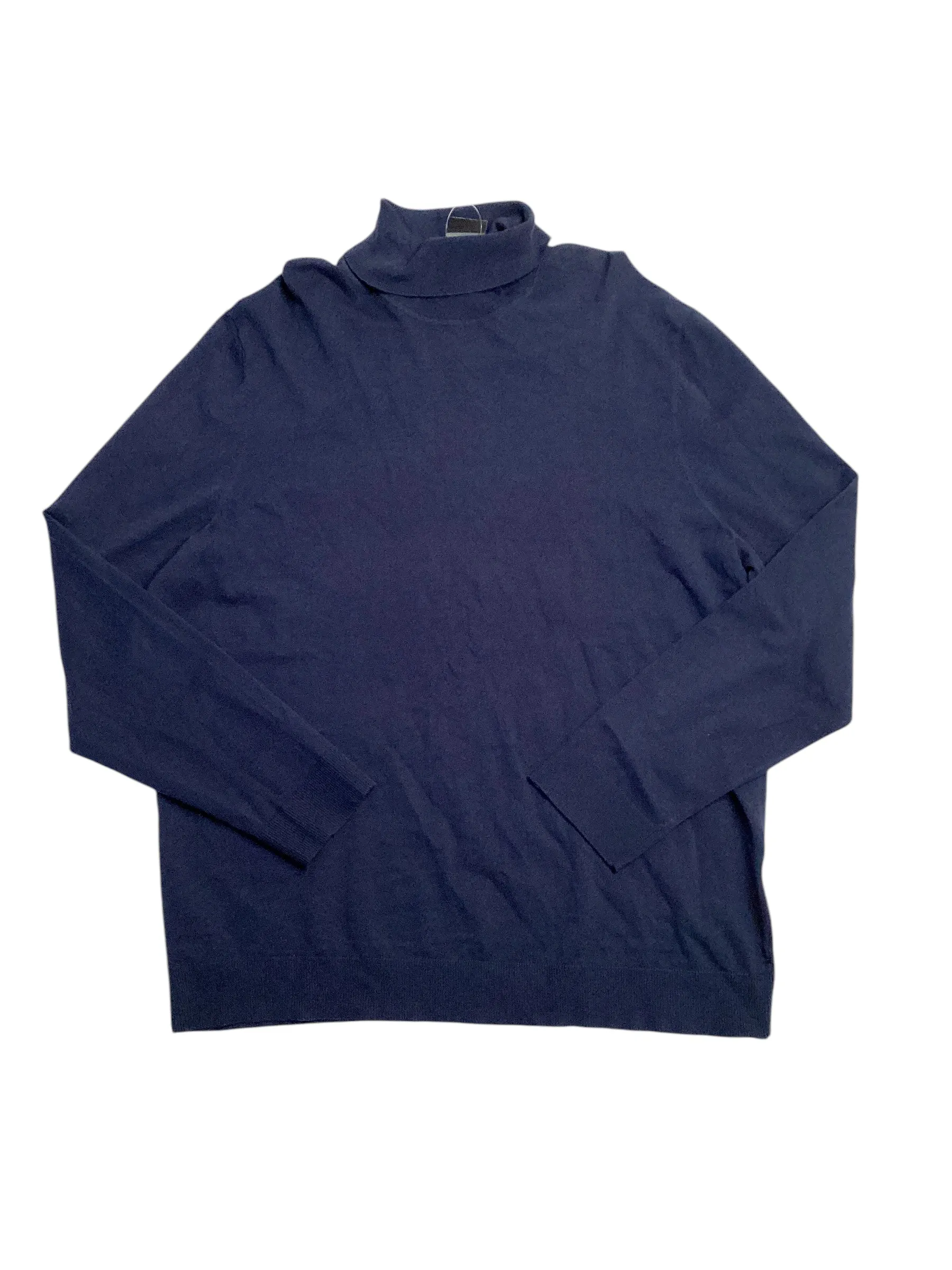 Alfani Mens Tucker Otto Turtleneck Sweater Neo Navy Blue 2XL