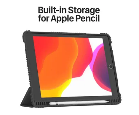 AmazingThing Military Drop Proof Case for iPad 10.2inch 7th - 8th - 9th Gen ( 2019 - 2021 ) - Antimicrobial Case - Black (Barcode: 4892220389371 )