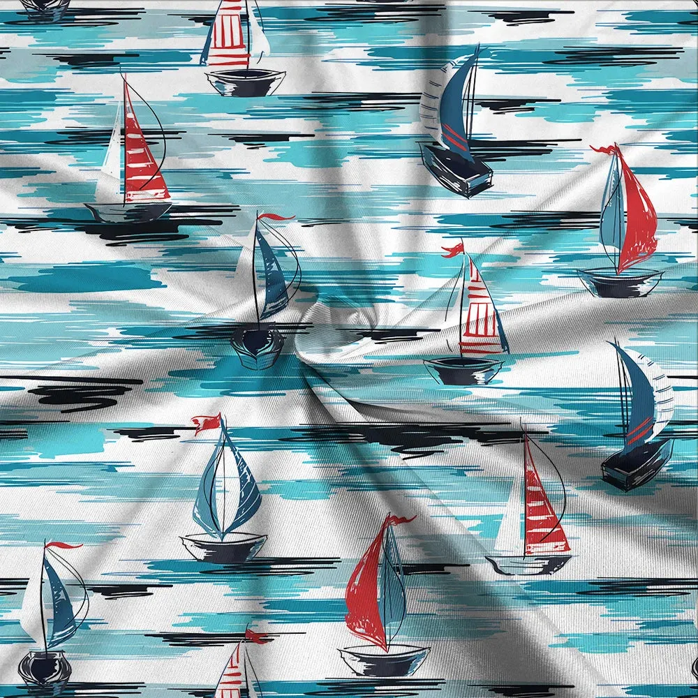 Ashore Shop Women T-shirt  Sailboat Long Sleeve Top