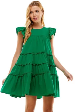 Babydoll Tiered Ruffle Dress