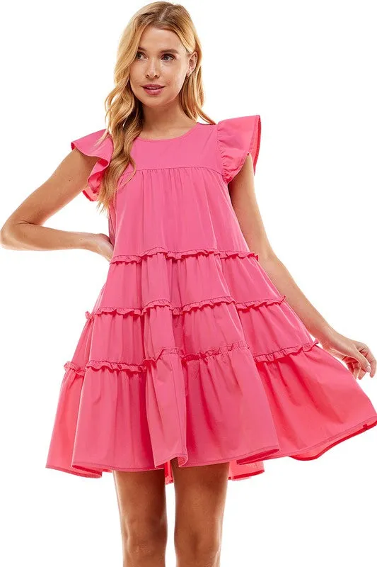Babydoll Tiered Ruffle Dress