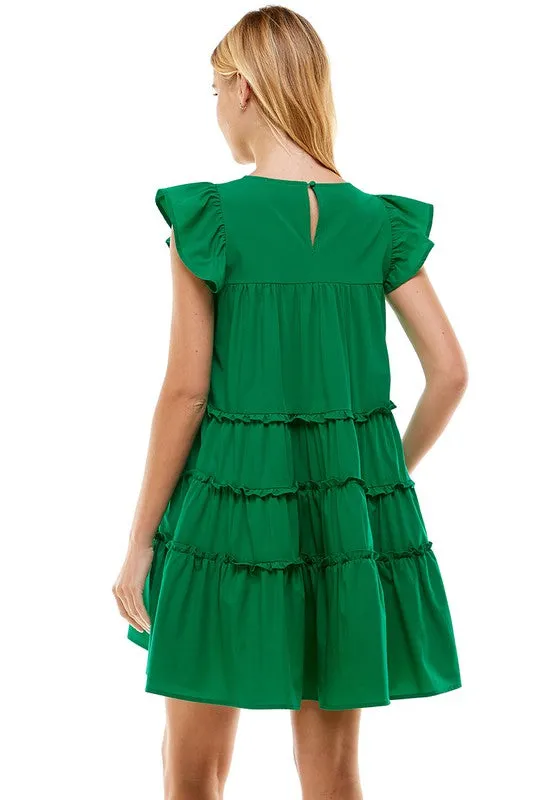 Babydoll Tiered Ruffle Dress