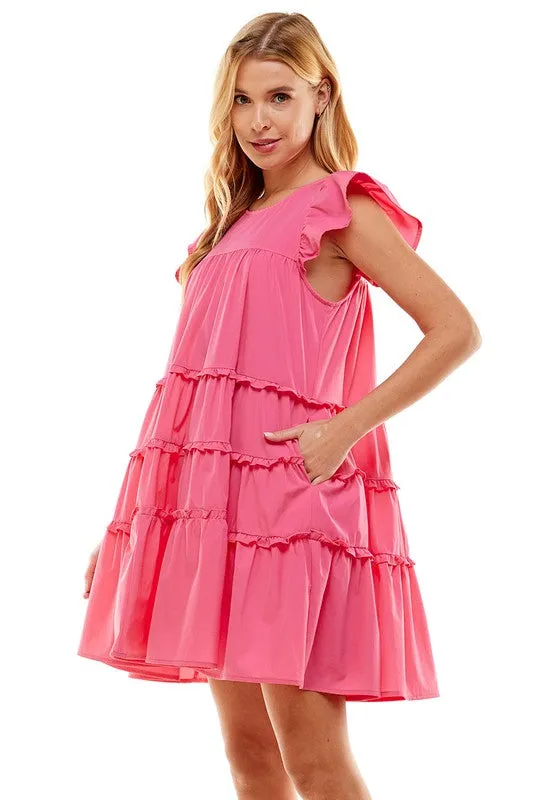 Babydoll Tiered Ruffle Dress