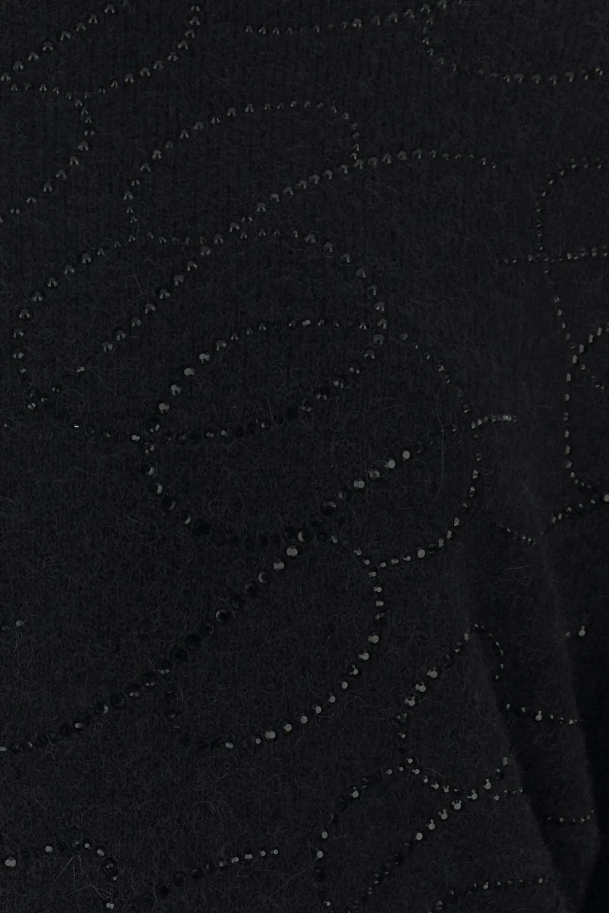 Black alpaca blend sweater