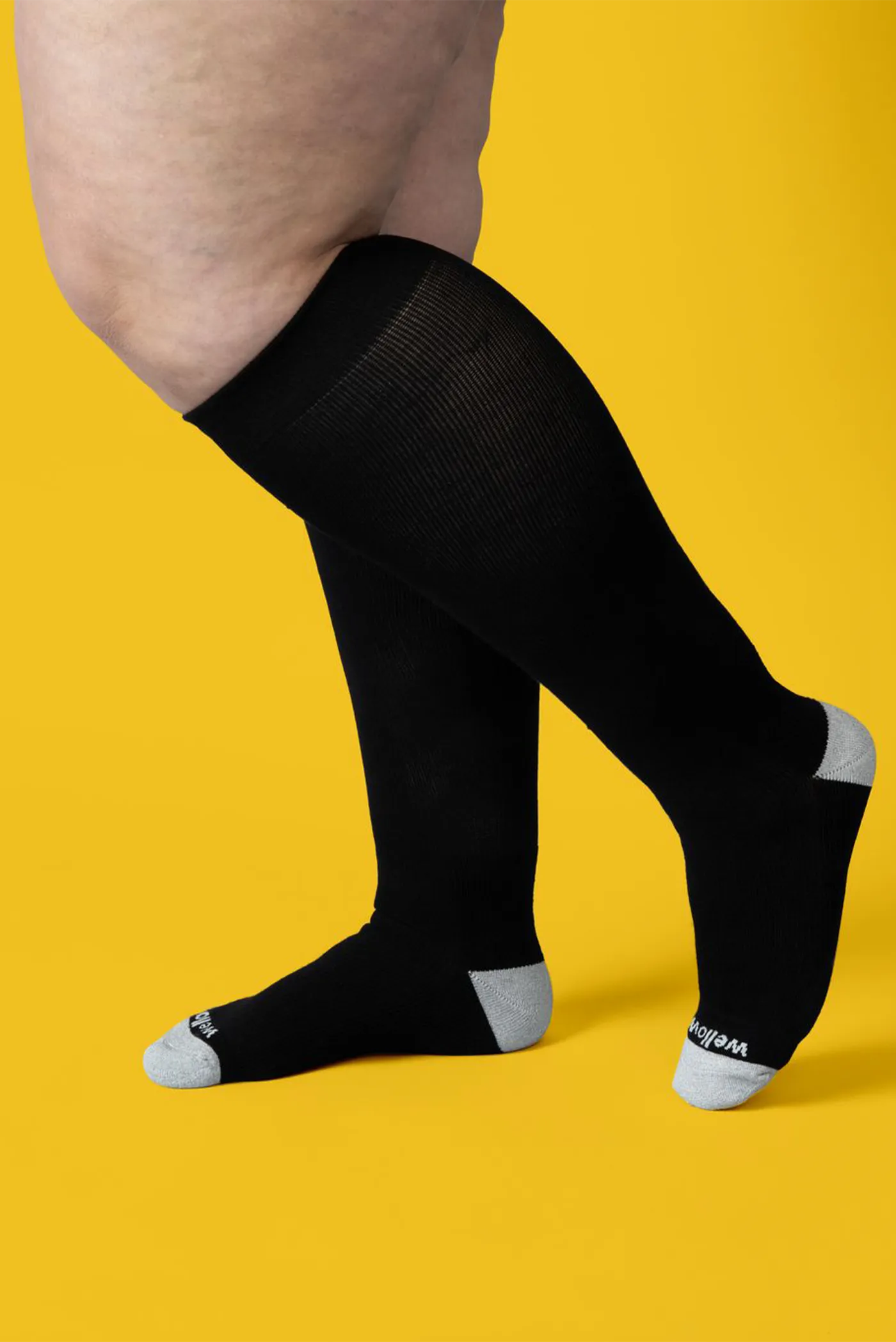 Black - Wide Calf - 5 pack