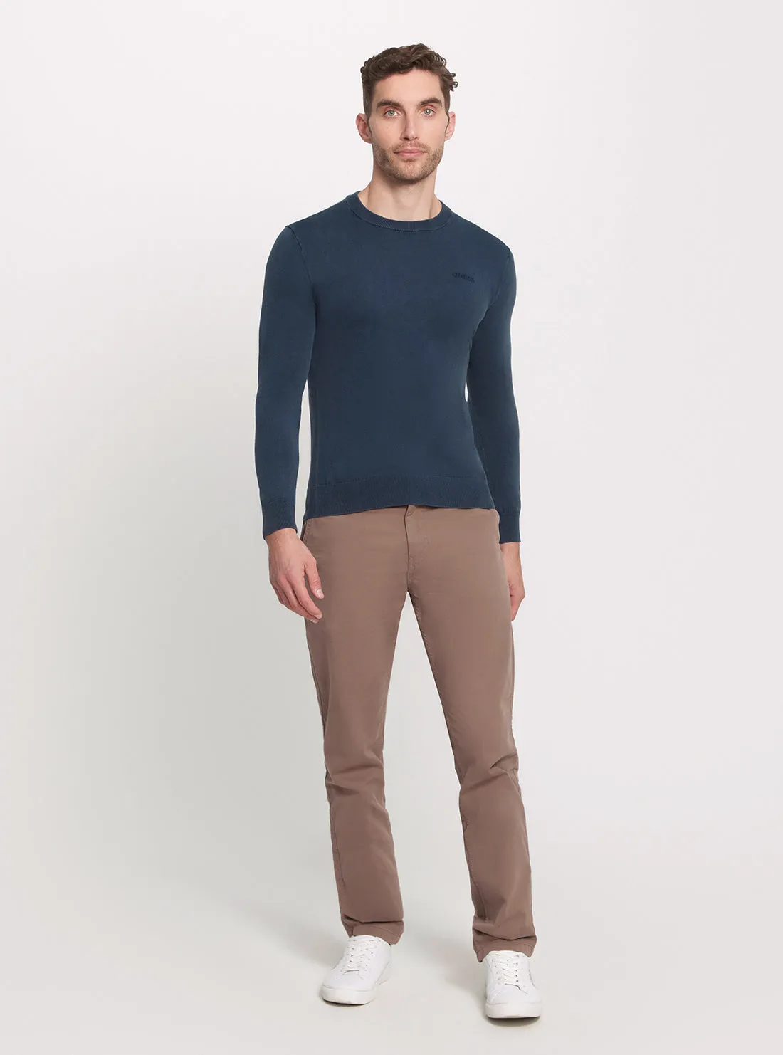 Blue Chesley Long Sleeve Knit Jumper