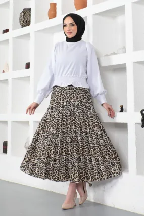 BNG Women Leopard Pattern Skirt Leopard - Clermont