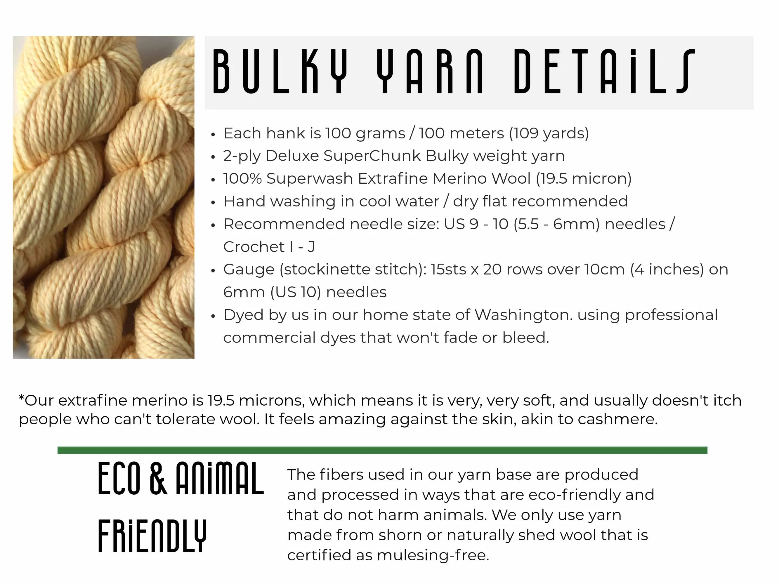 Bulky-weight chunky yarn in Creme Brulee - planned pooling / self-striping