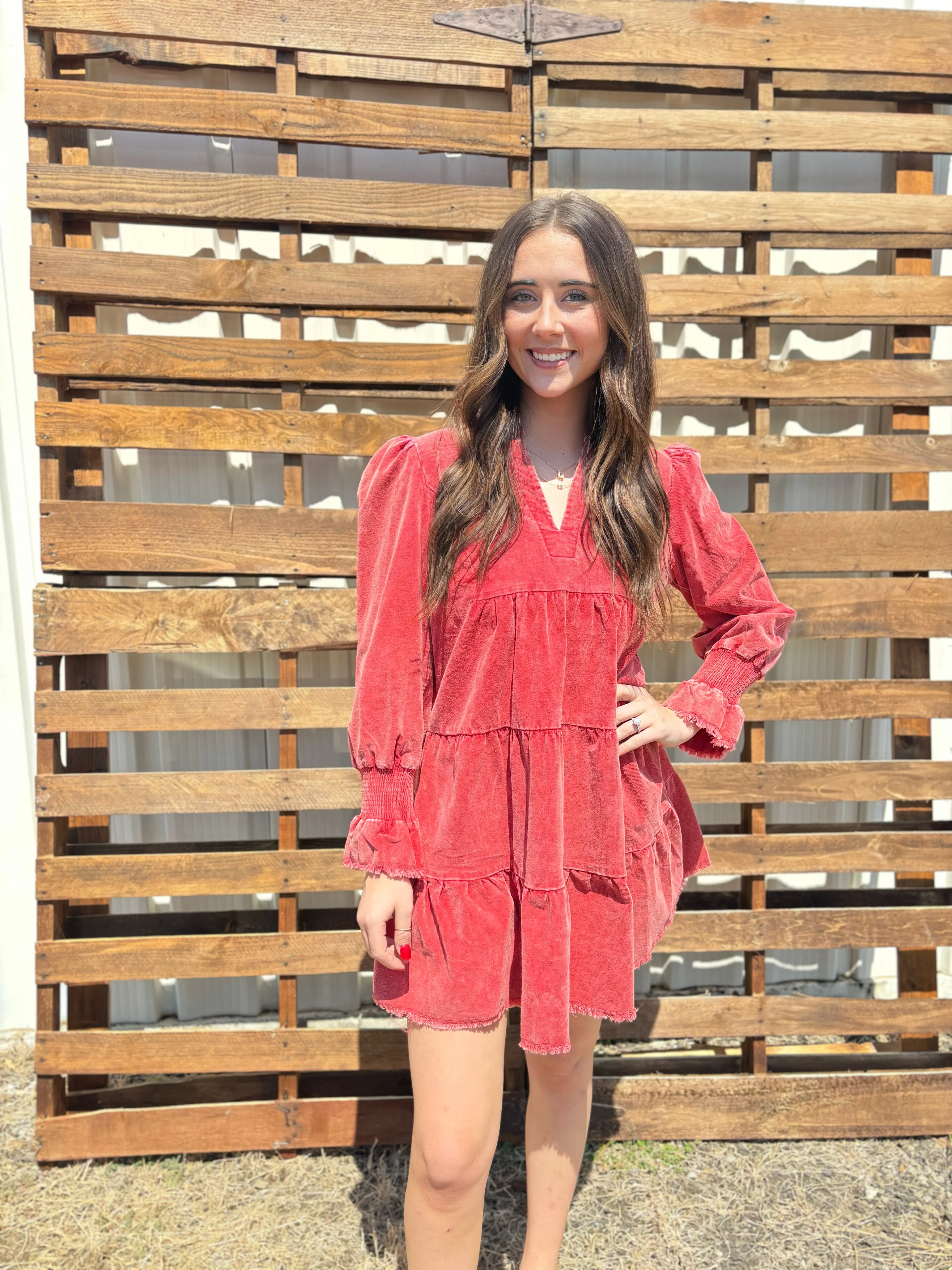 Chic Corduroy Dress