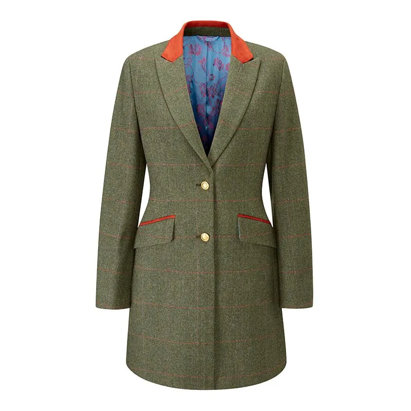 Combrook Ladies Mid-Thigh Coat In Heath