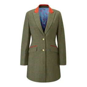 Combrook Ladies Mid-Thigh Coat In Heath