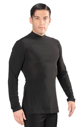 Dance America MS6A Men's Simple Turtleneck Ballroom Shirt without Trunks Available in 5 Colors