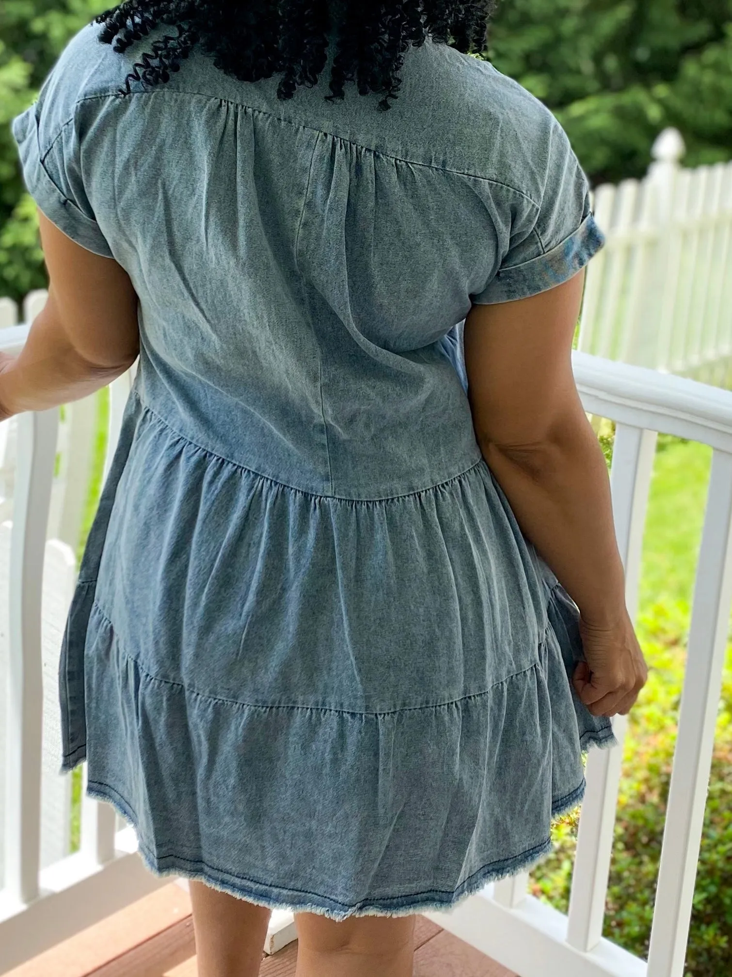 Denim Babydoll Dress