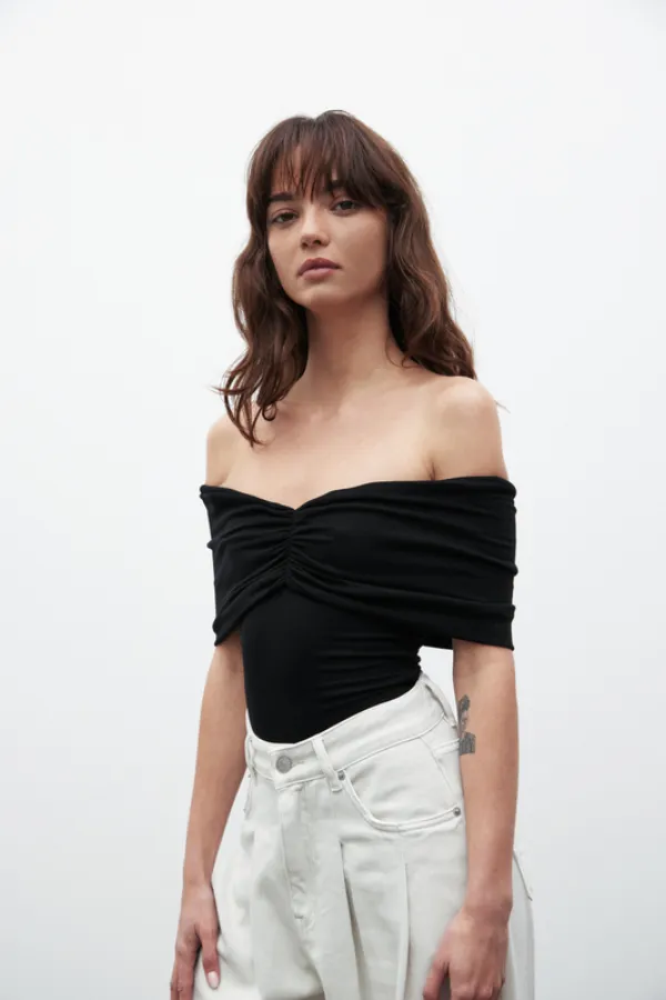 Eisley Sleeveless Bodysuit Black