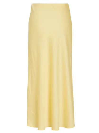 Ellette Midi Skirt - Pale Banana