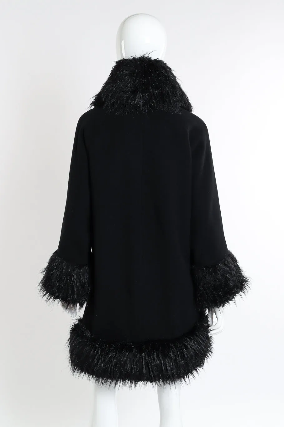 Faux Fur Wool Coat