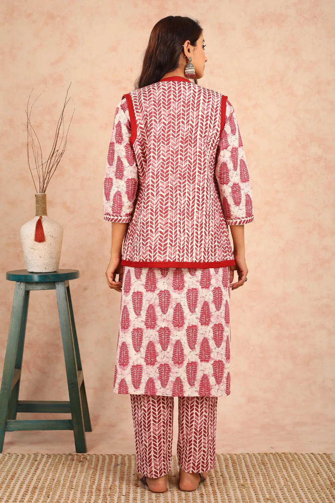 Ferra Ajrakh Reversible Quilted Jacket UCJ0001
