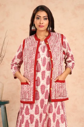 Ferra Ajrakh Reversible Quilted Jacket UCJ0001