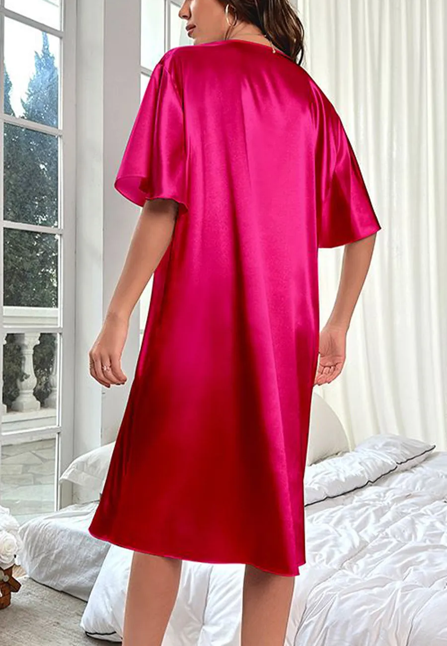 Flutter Sleeve Slip Dress
