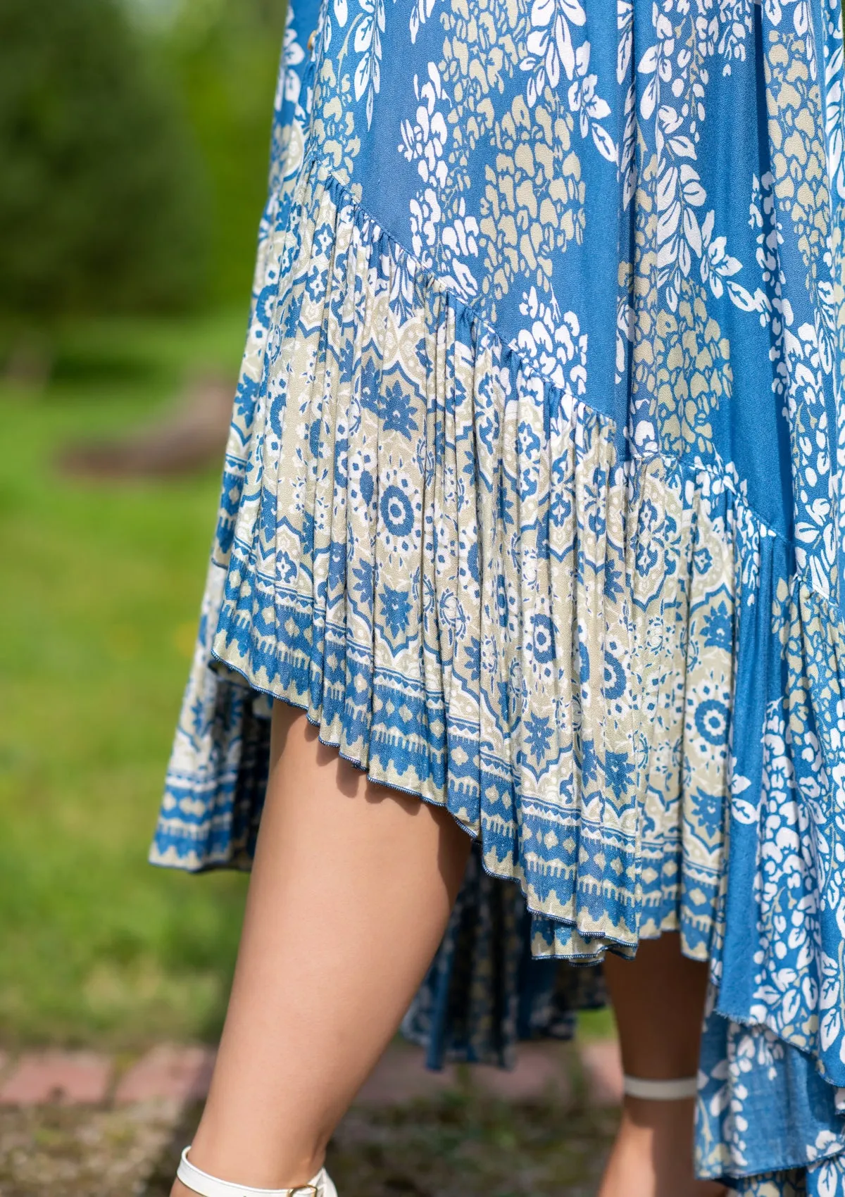 Francesca Blue Grapes Dress