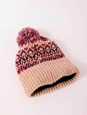 Free People First Frost Fairisle Pom Beanie (Final Sale)