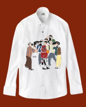 GHOST JORDAN Tuxedo Button Down Shirt
