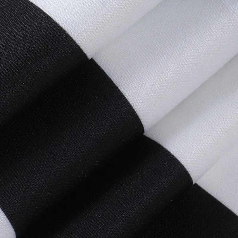 Gothic Striped High Waist Flare Pants