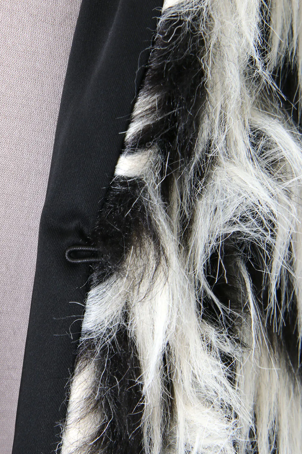 GRAPHIC FUR COAT