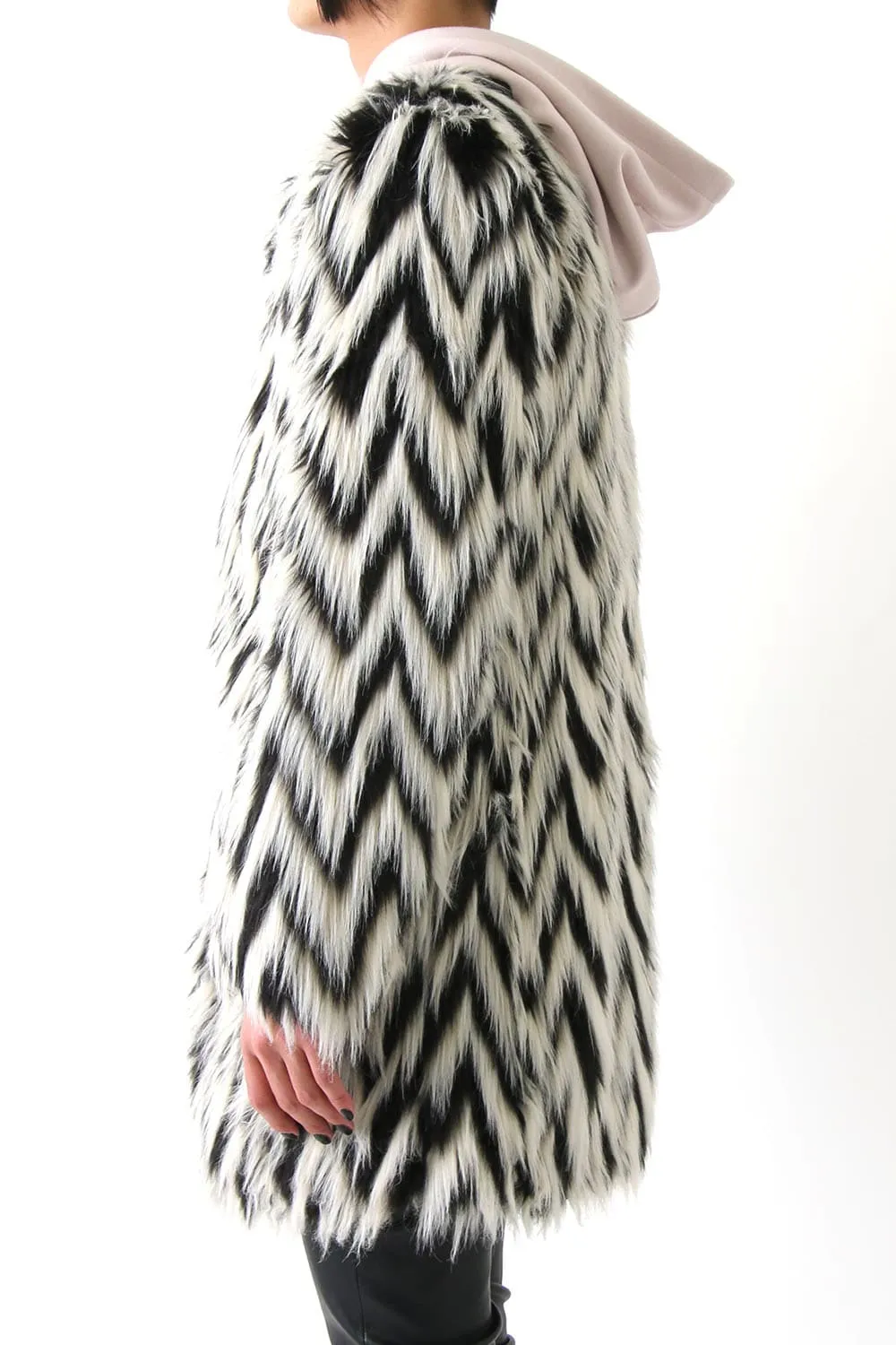 GRAPHIC FUR COAT
