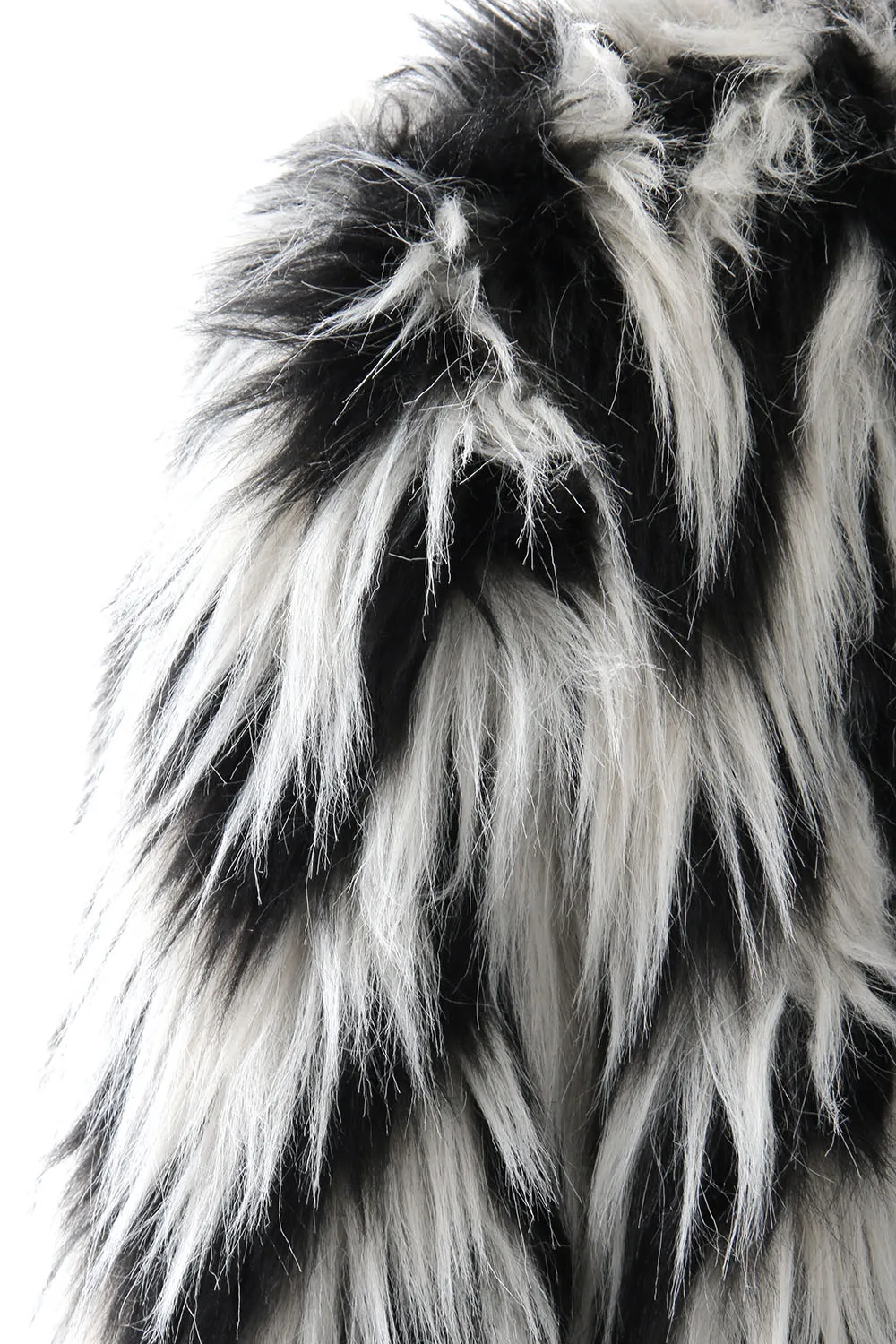 GRAPHIC FUR COAT
