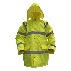Hi-Vis Yellow Motorway Jacket with Quilted Lining - X-Large - 806XL