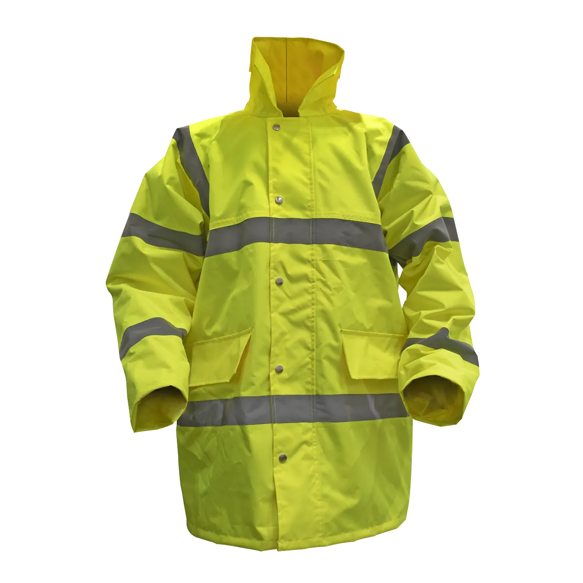 Hi-Vis Yellow Motorway Jacket with Quilted Lining - X-Large - 806XL