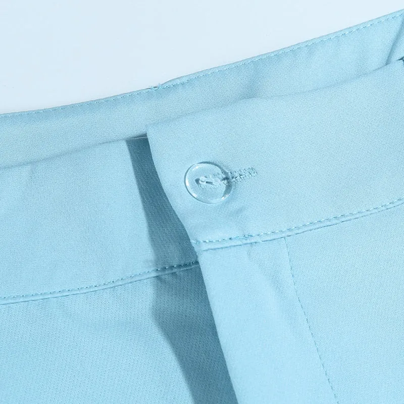 High Waist Ankle Length Suit Trousers