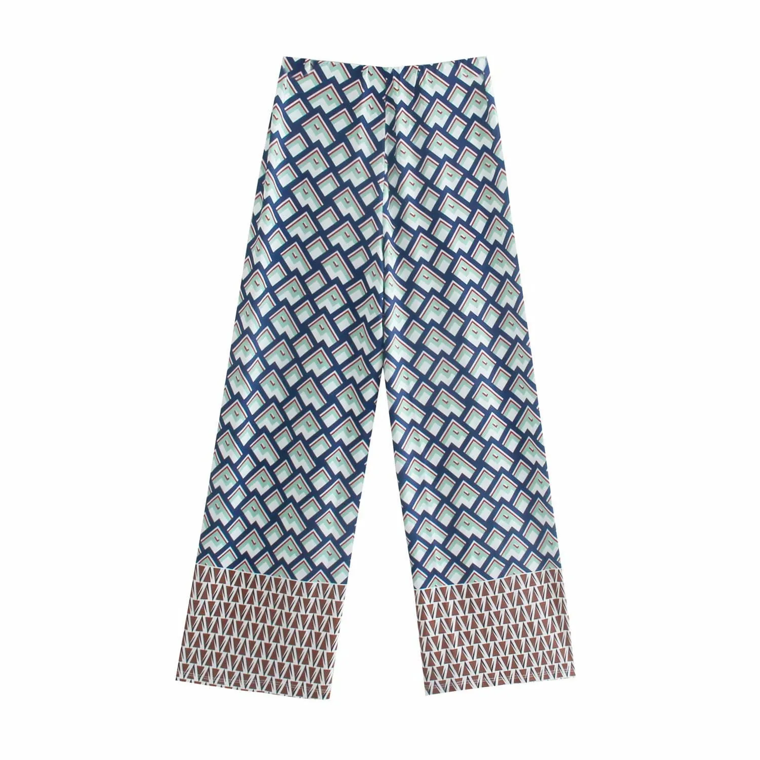 HIGH WAIST FLUID SUMMER BAGGY PANTS