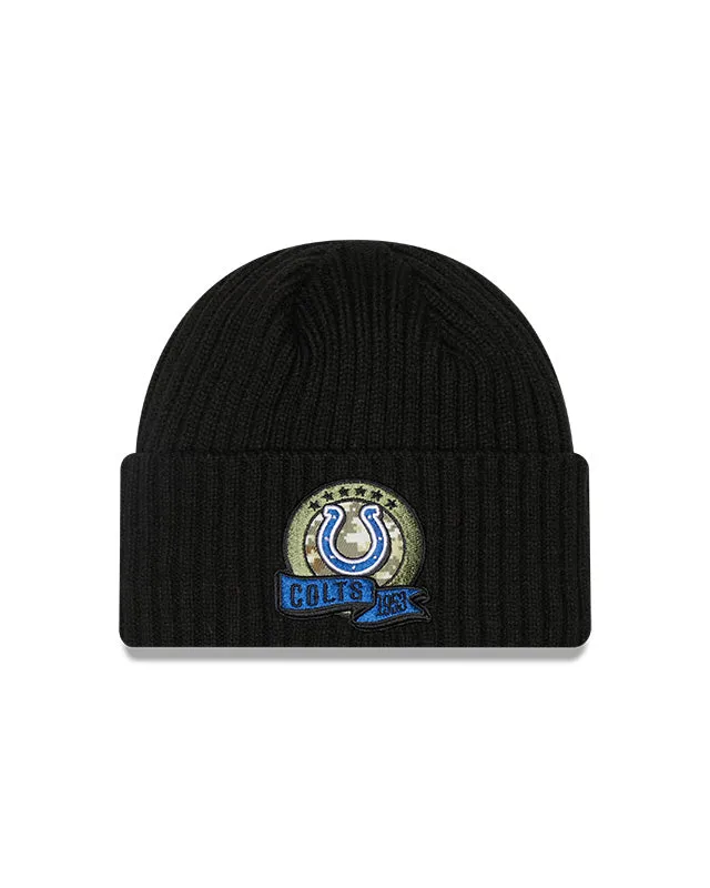 Indianapolis Colts New Era Salute To Service 2022 Sport Cuffed Knit Hat