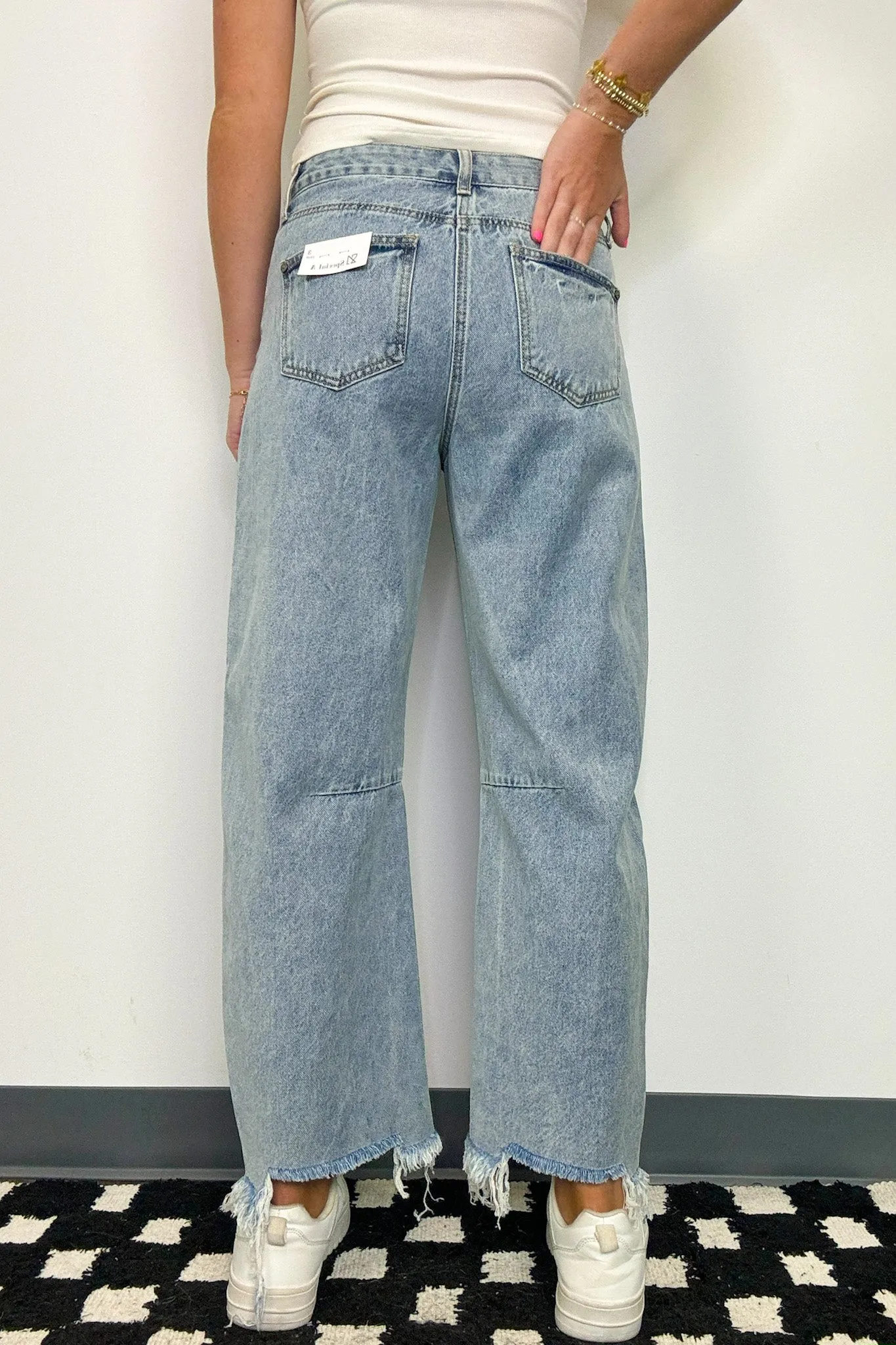 Isabele High Rise Slouchy Horseshoe Jeans