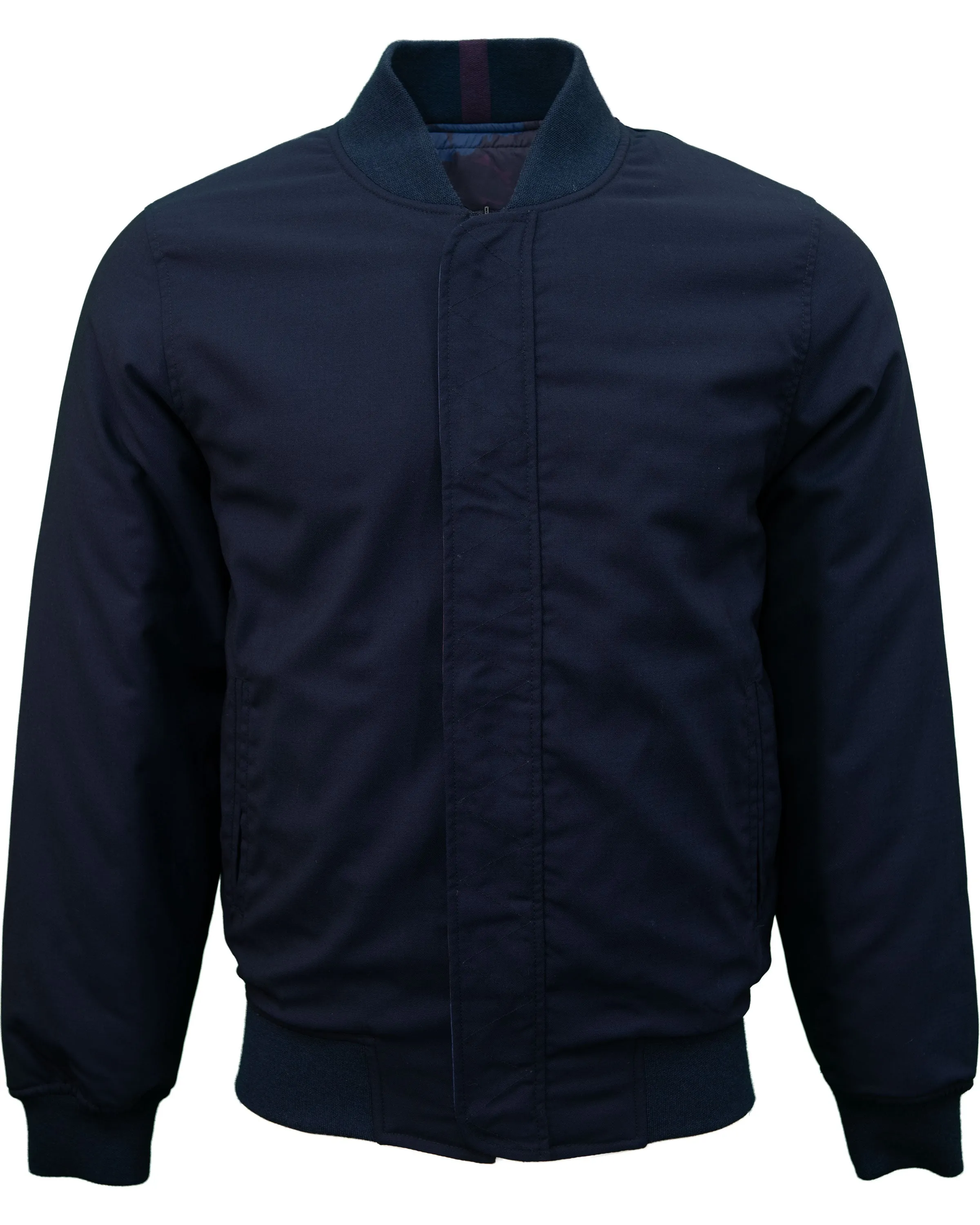 JENKIN REVERSIBLE BLOUSON JACKET - NAVY