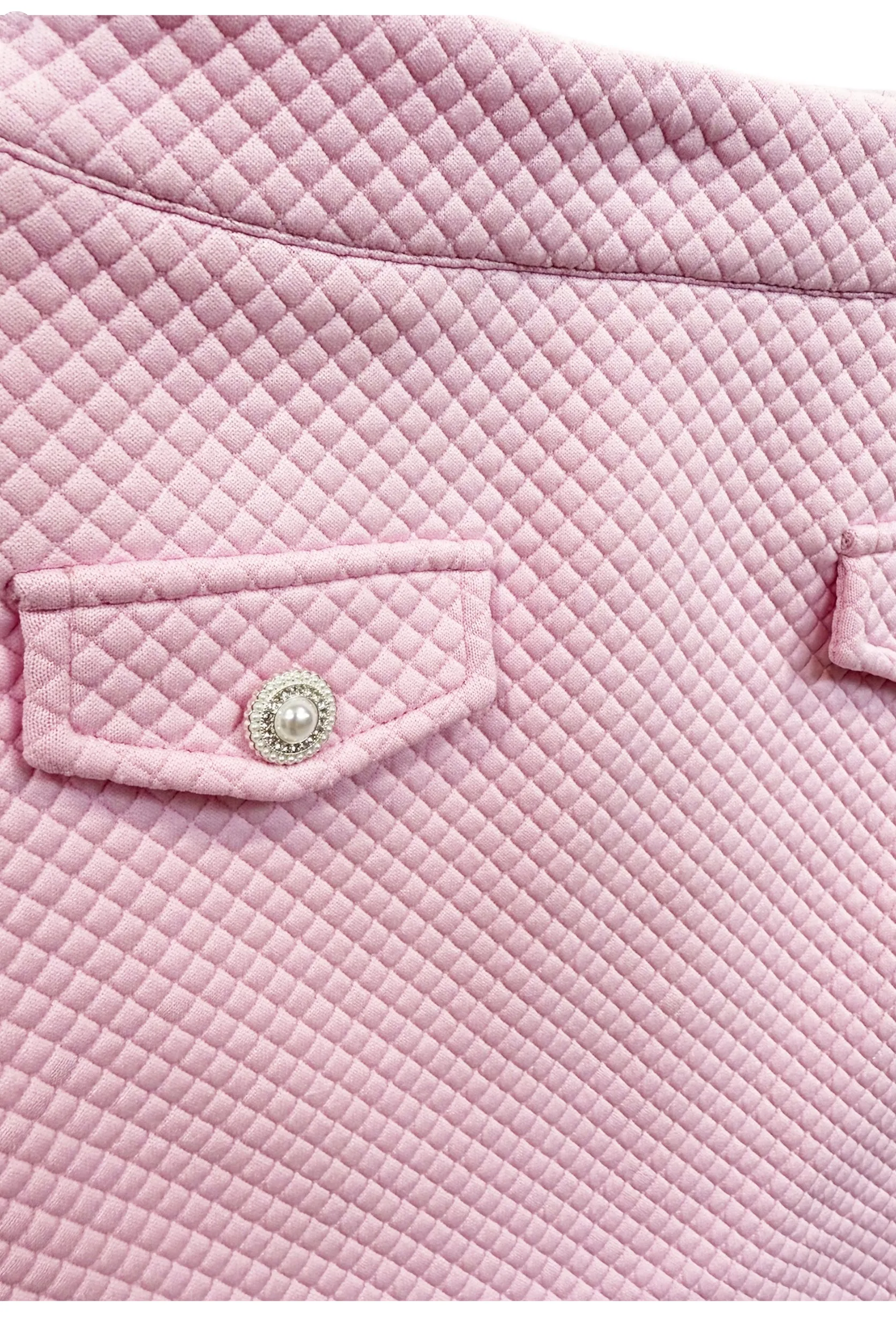 JUNIOR CHARLOTTE QUILTED SKIRT W/ POCKET FLAP DETAIL