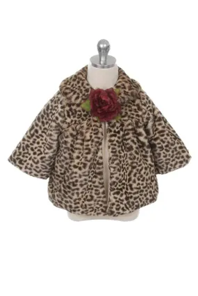 KD280 - CHEETAH-Cheetah Print Fur Coat