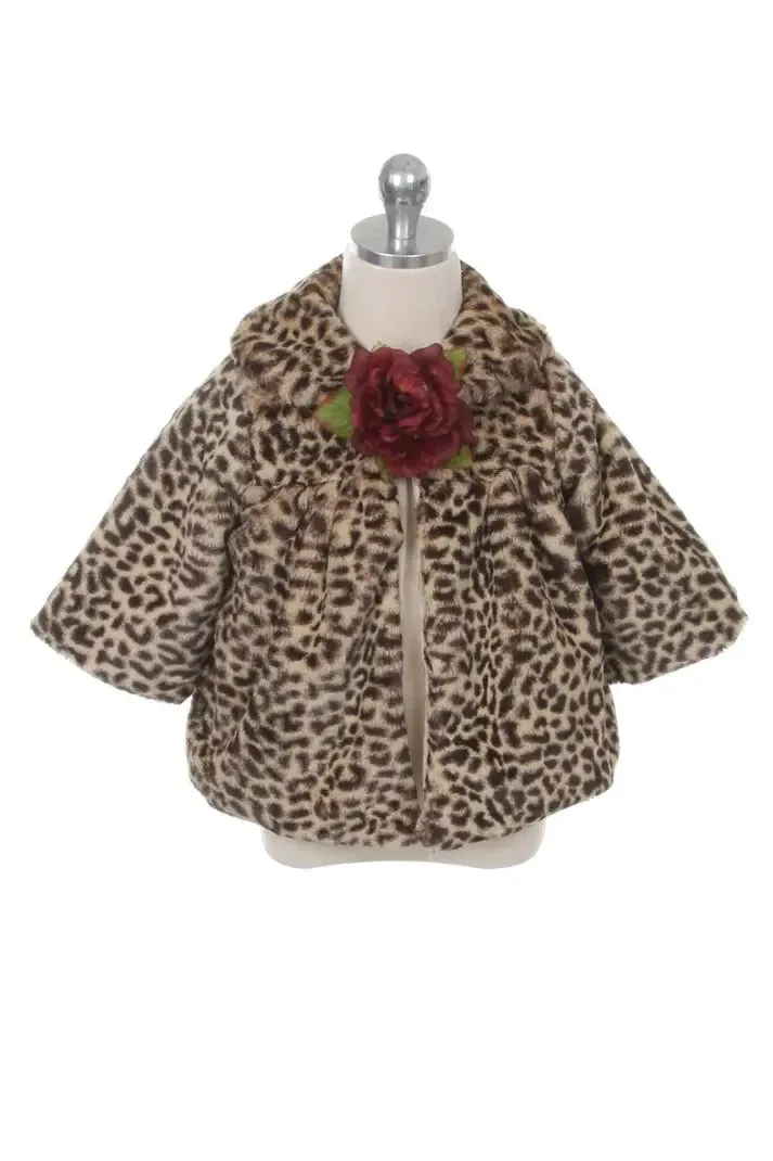 KD280 - CHEETAH-Cheetah Print Fur Coat