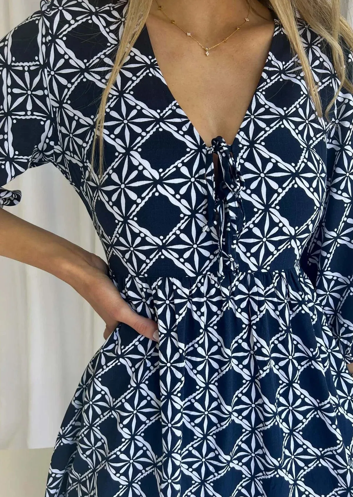 Kesia Dress - Navy