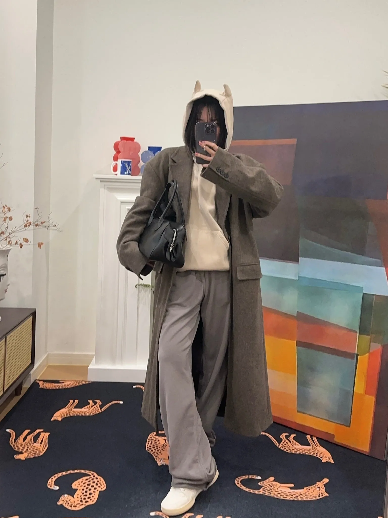 LESUGIATELIER WOOL TAILORED LONG COAT