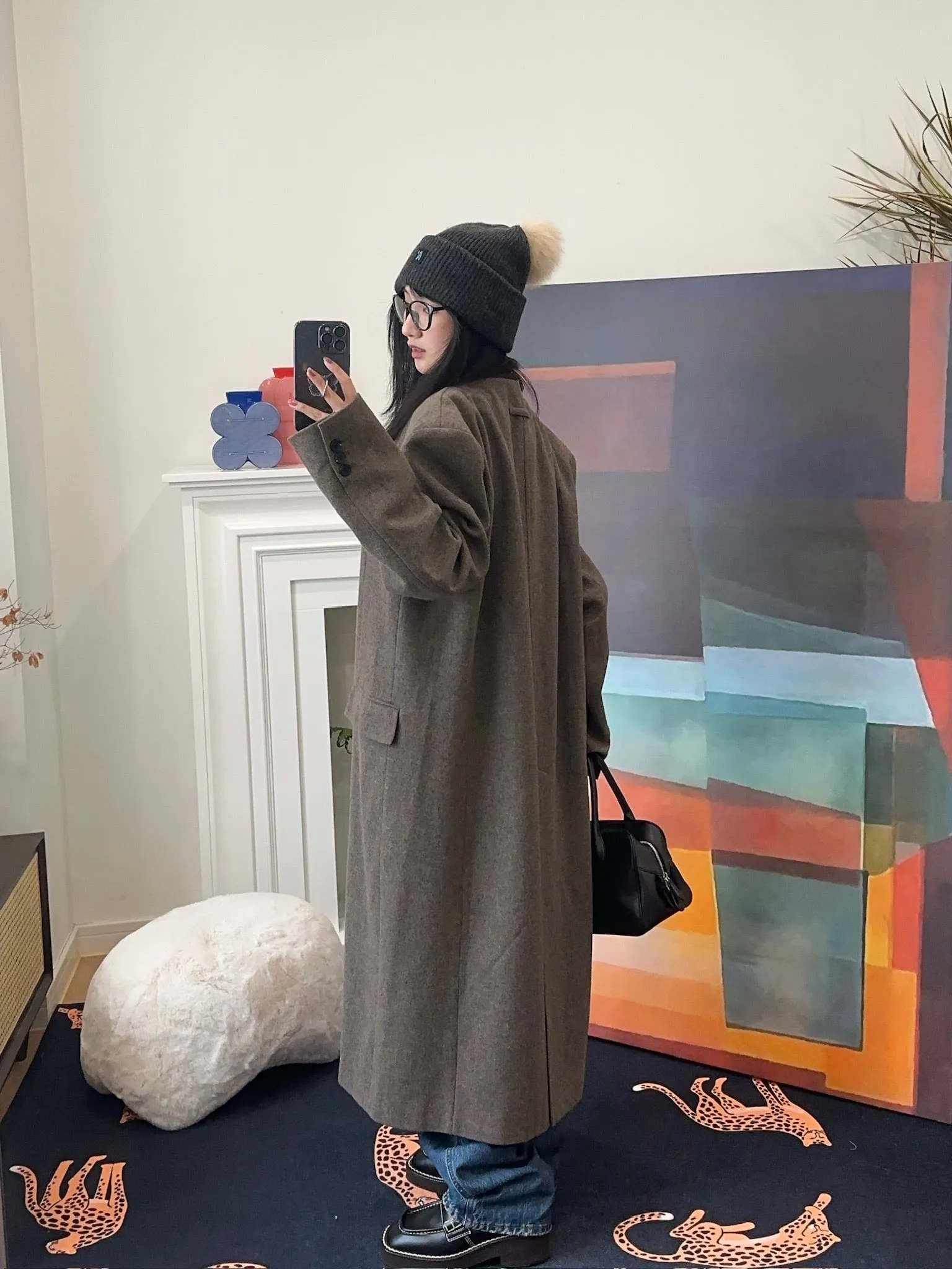 LESUGIATELIER WOOL TAILORED LONG COAT