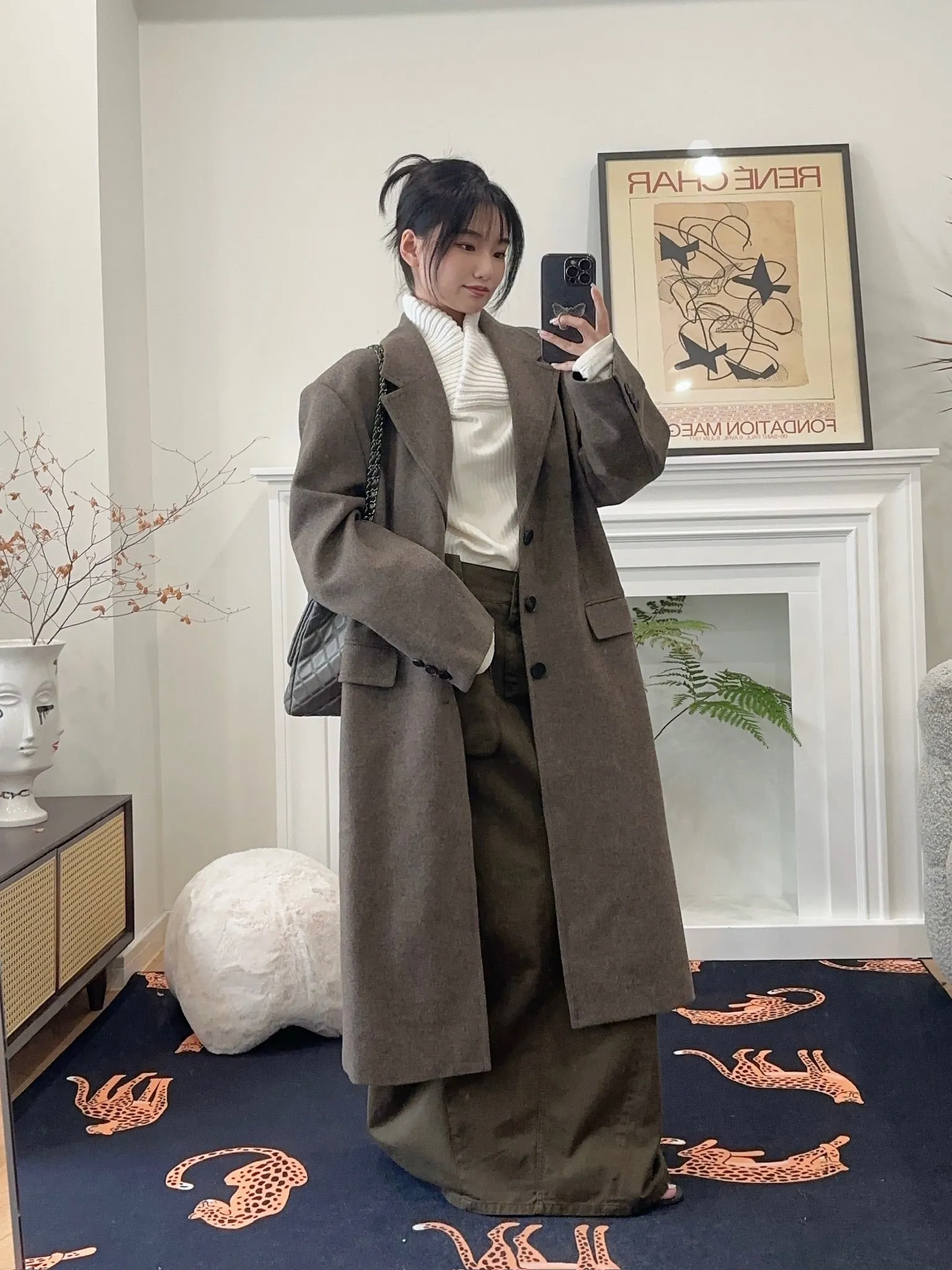LESUGIATELIER WOOL TAILORED LONG COAT
