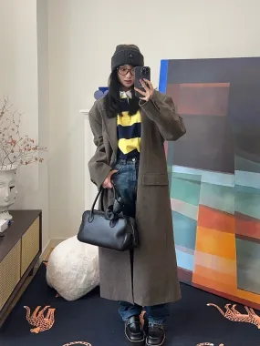 LESUGIATELIER WOOL TAILORED LONG COAT