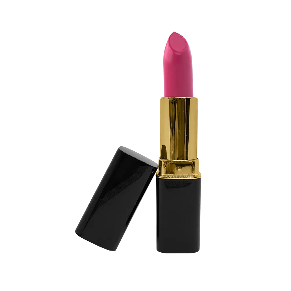 Lipstick - Bright Pink -M - Gold Trim