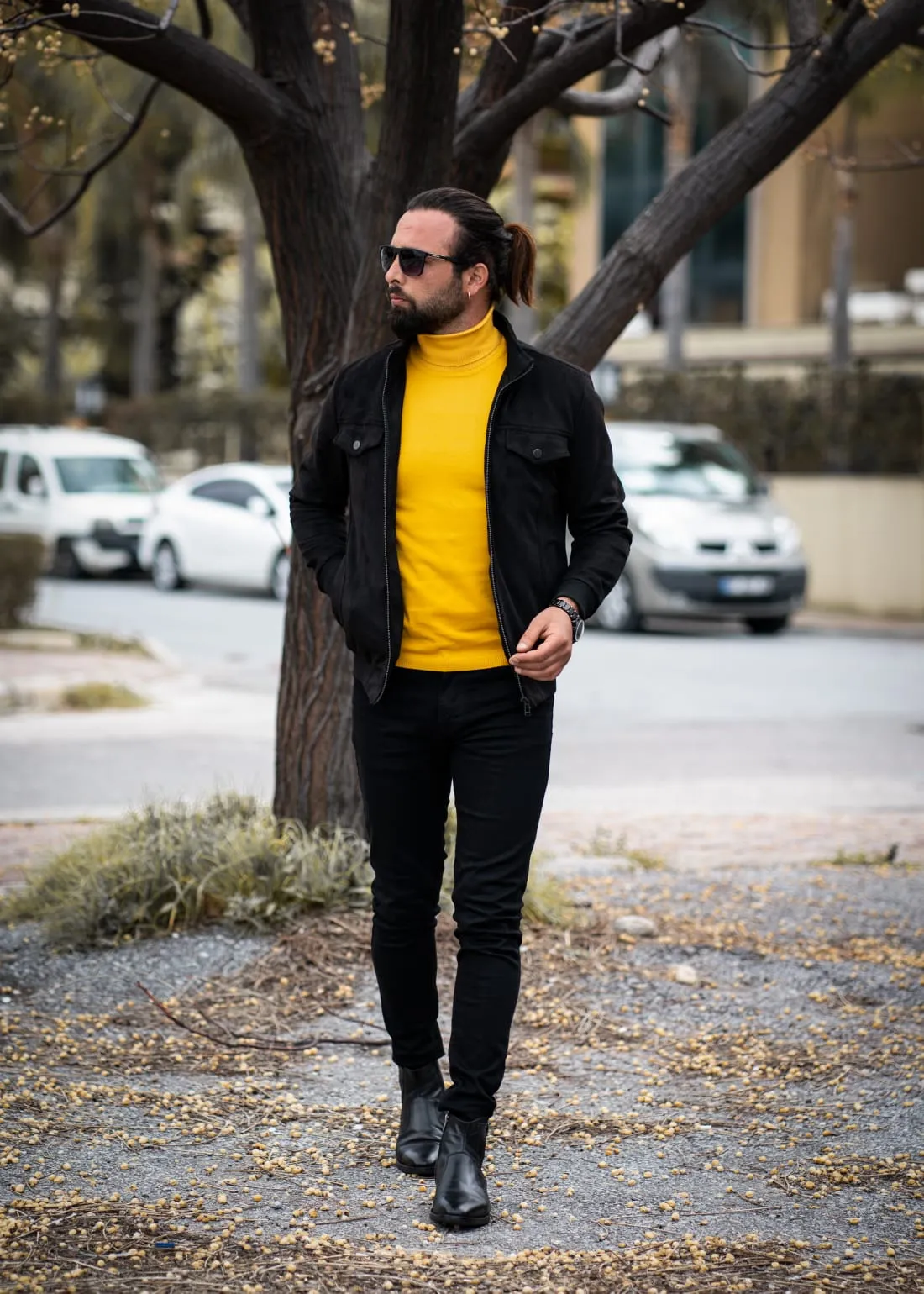 Logan Slim Fit Special Edition Woolen Black Coat