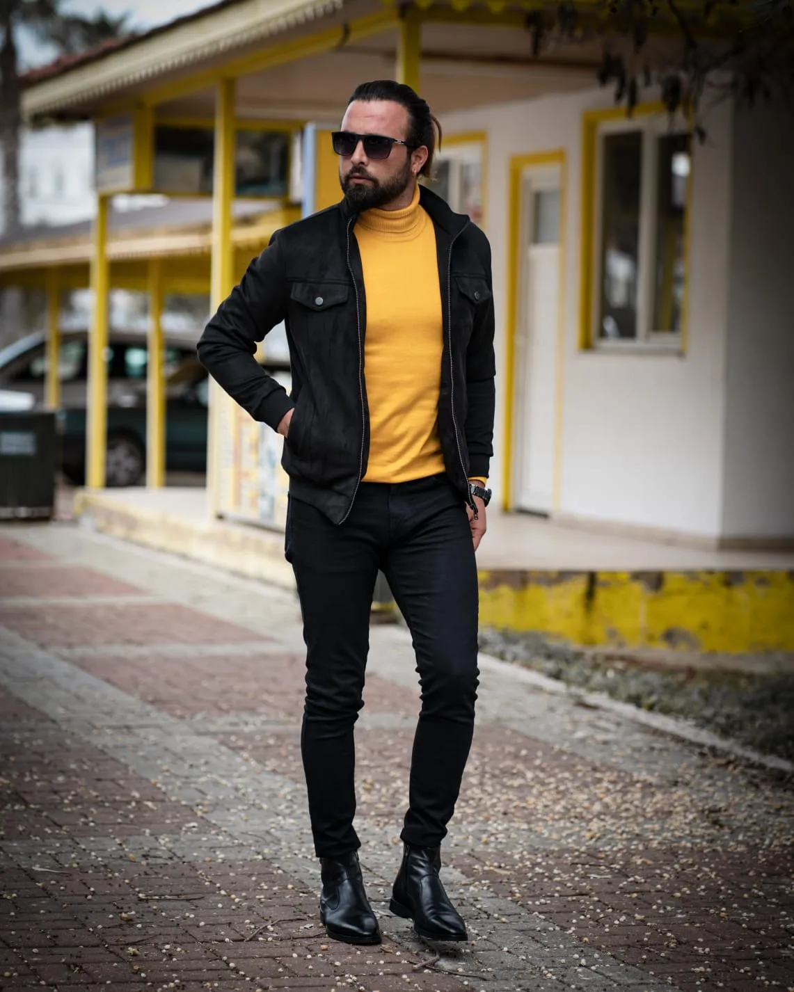 Logan Slim Fit Special Edition Woolen Black Coat